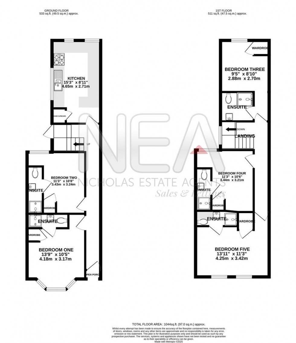 Floorplan for Ormsby Street, Reading