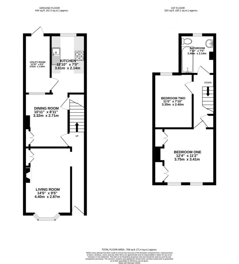 Floorplan for St Georges Road, Reading, Berkshire