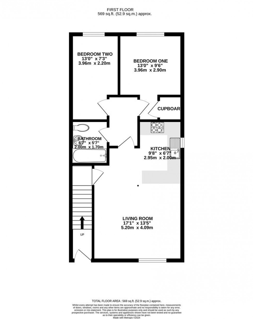 Floorplan for Briants Avenue, Caversham, Reading