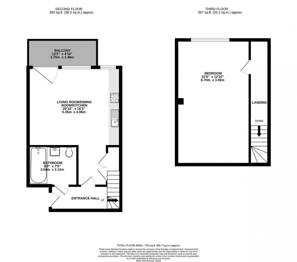 Floorplan for Rowe Court, Grovelands Road, Reading