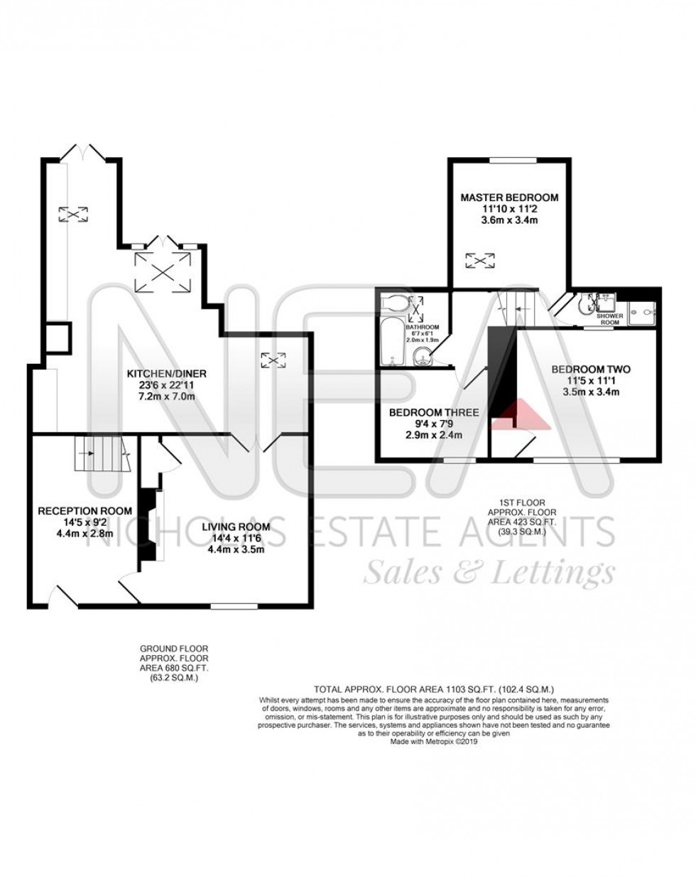 Floorplan for Pearson Road, Sonning, Reading