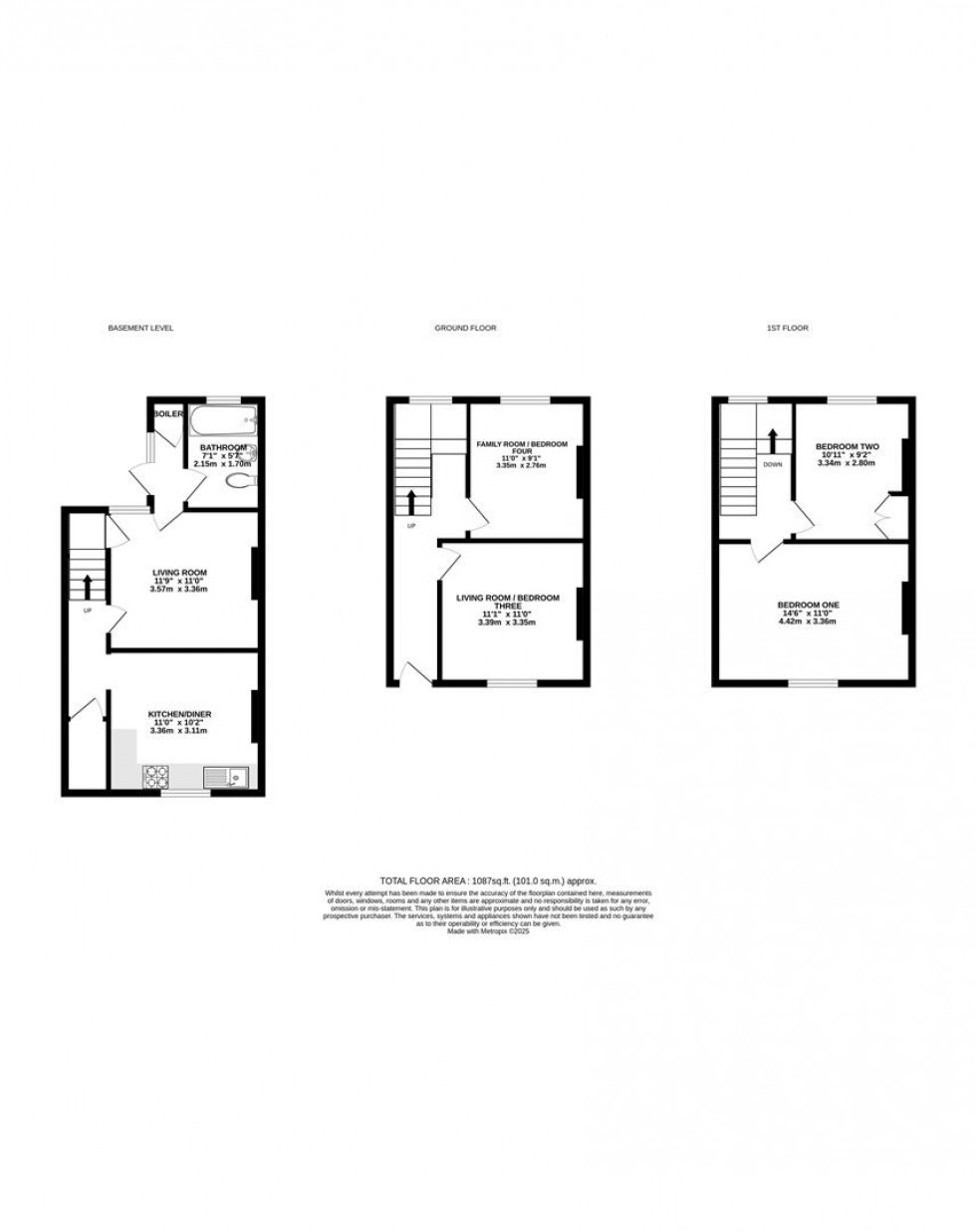 Floorplan for Dover Street, Reading, Berkshire