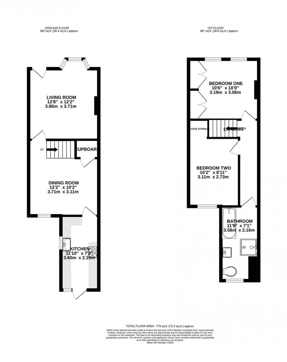 Floorplan for Cromwell Road, Caversham, Reading