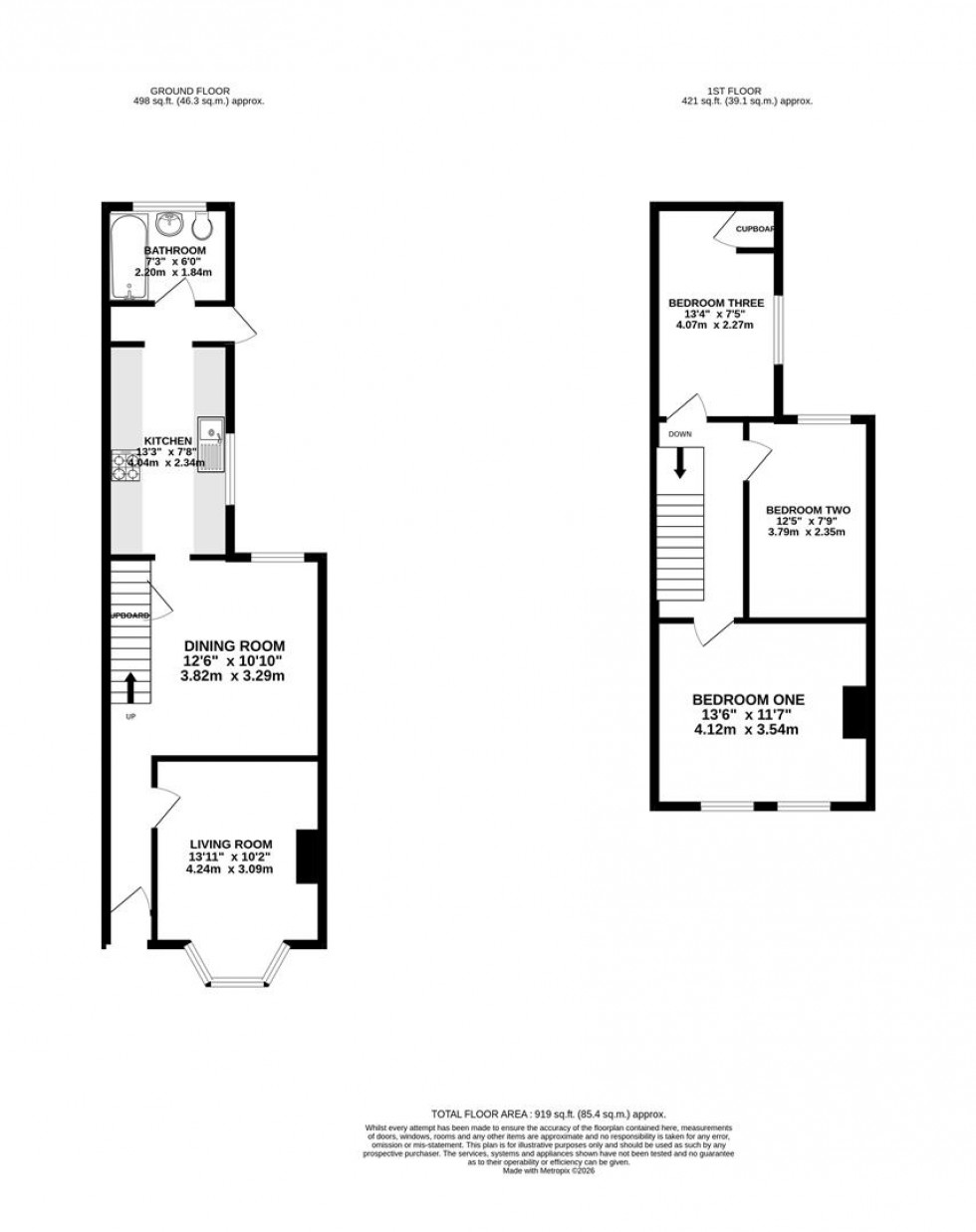 Floorplan for Gosbrook Road, Caversham, Reading