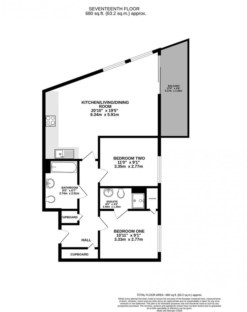 Floorplan for Alfred Street, Reading