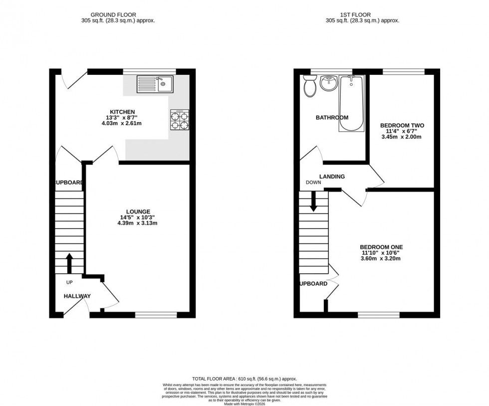 Floorplan for Silbury Close, Reading, Berskhire