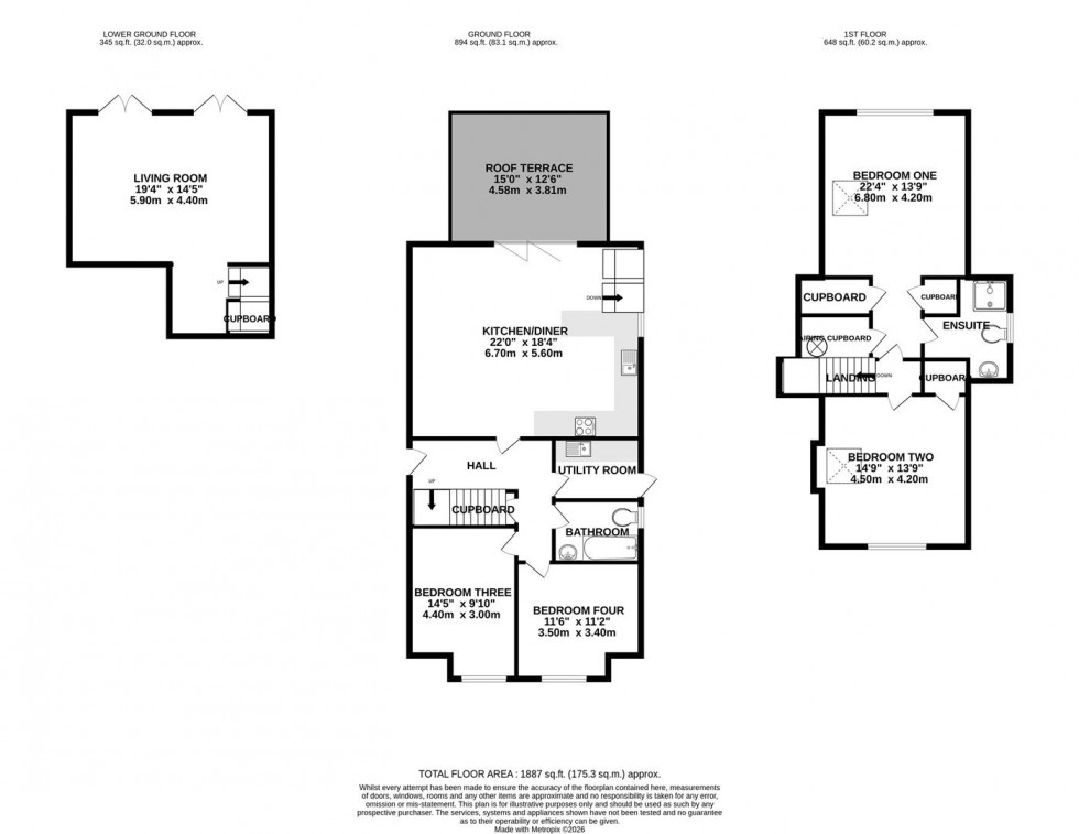 Floorplan for Grove Hill, Emmer Green, Reading