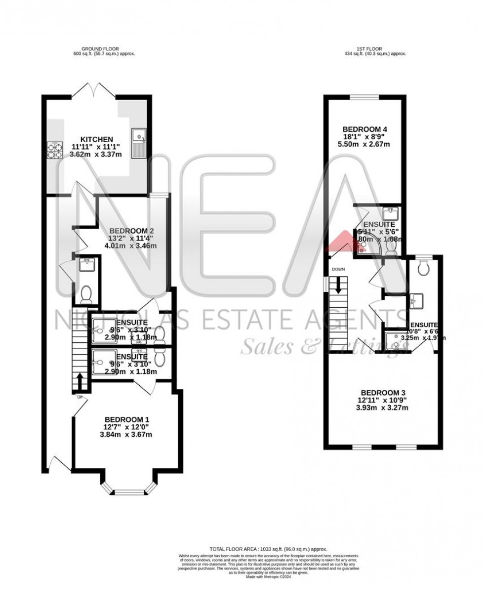 Floorplan for Norfolk Road, Reading