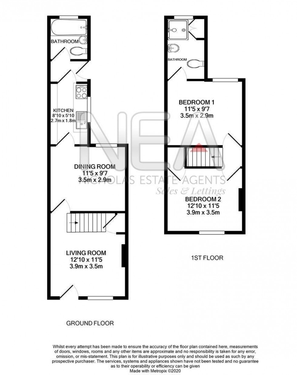 Floorplan for Gosbrook Road, Caversham, Reading