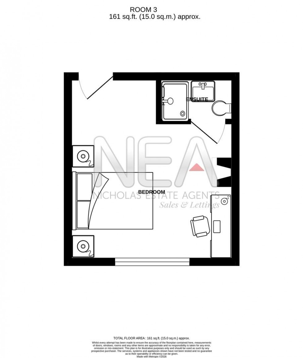 Floorplan for Mansfield Road, Reading