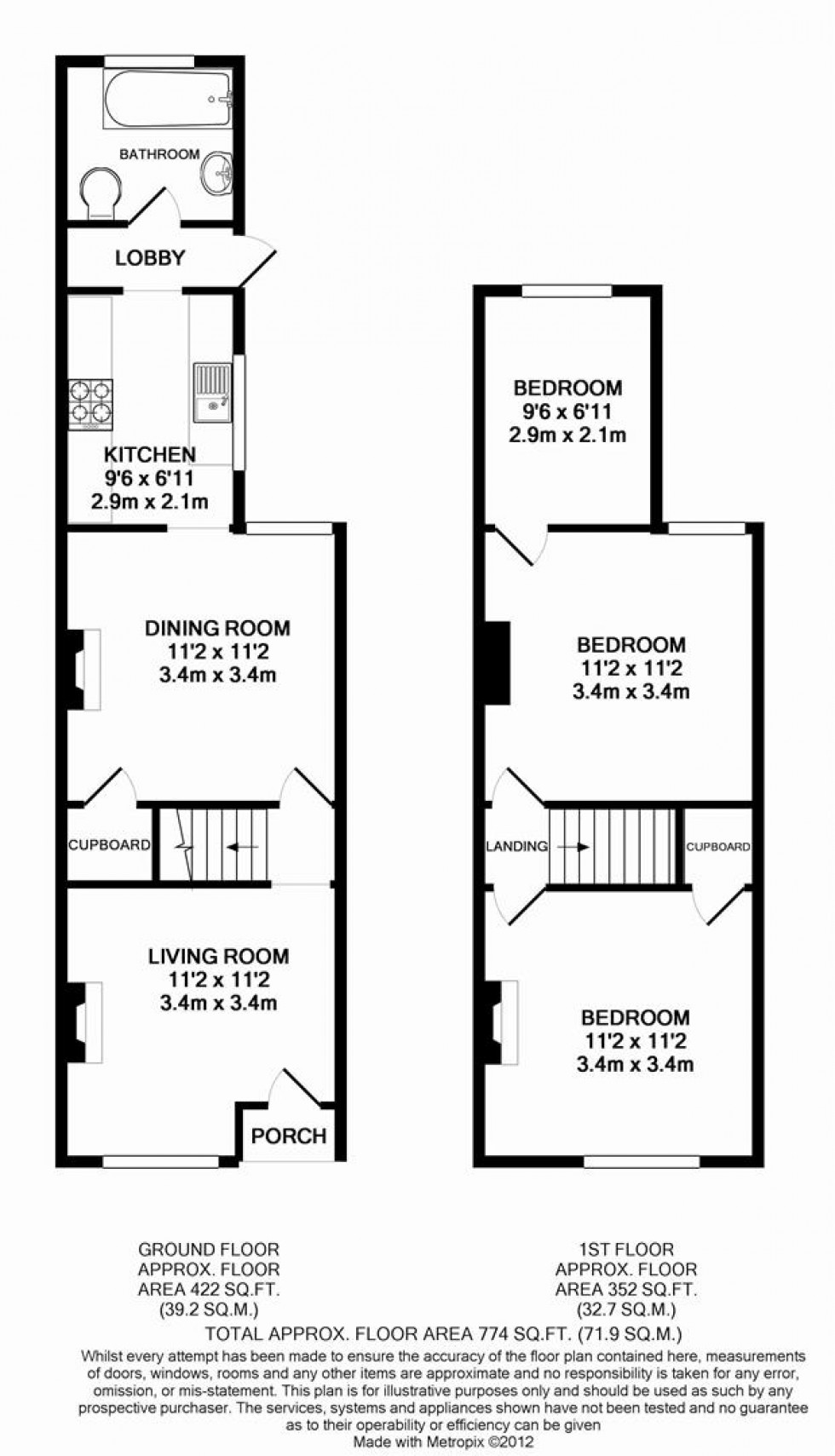 Floorplan for Queen Street, Caversham, Reading