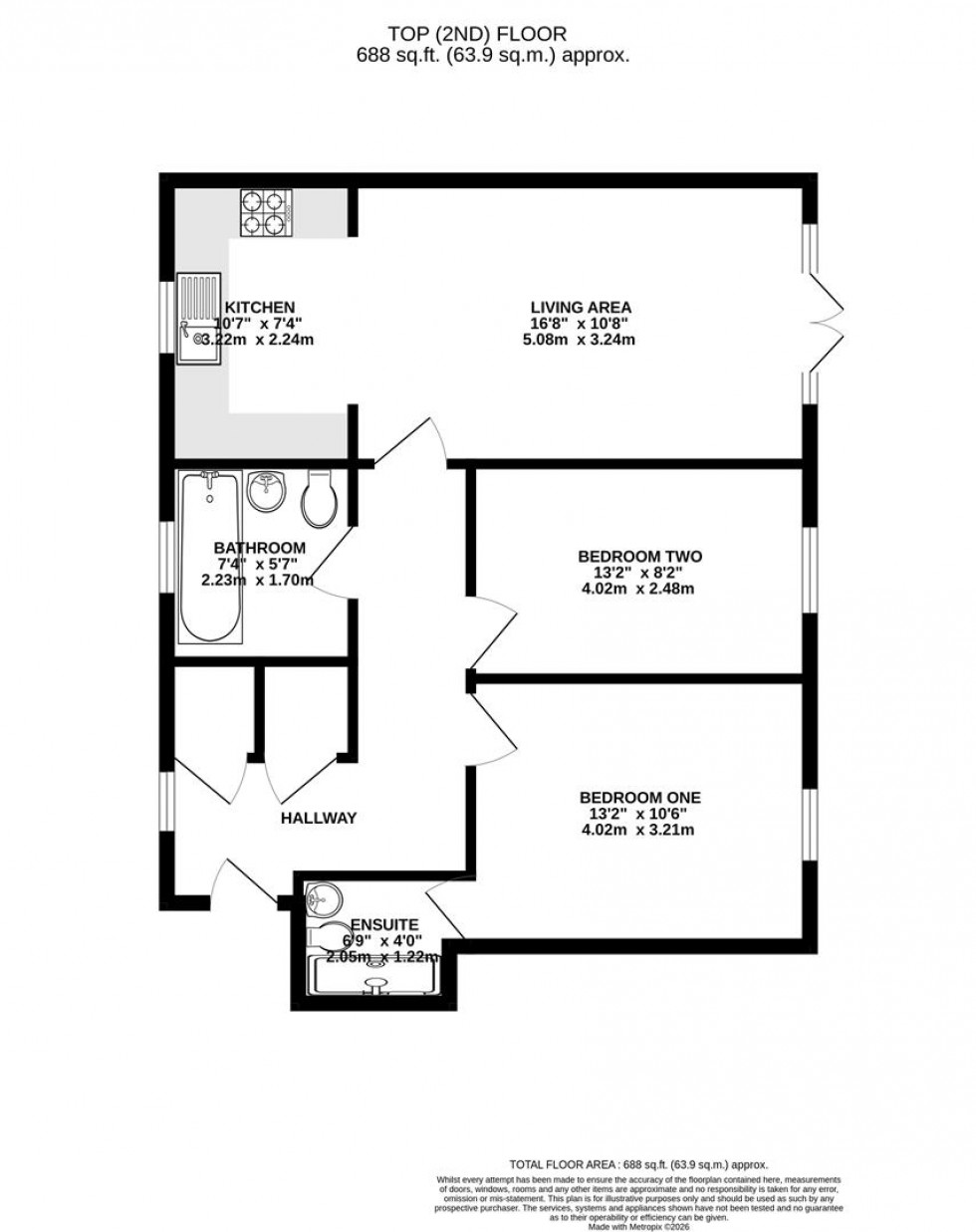 Floorplan for Meadow Way, Caversham, Reading