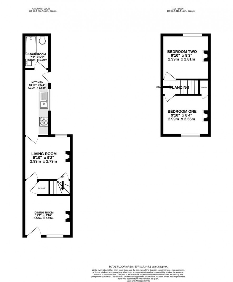 Floorplan for Eldon Street, Reading