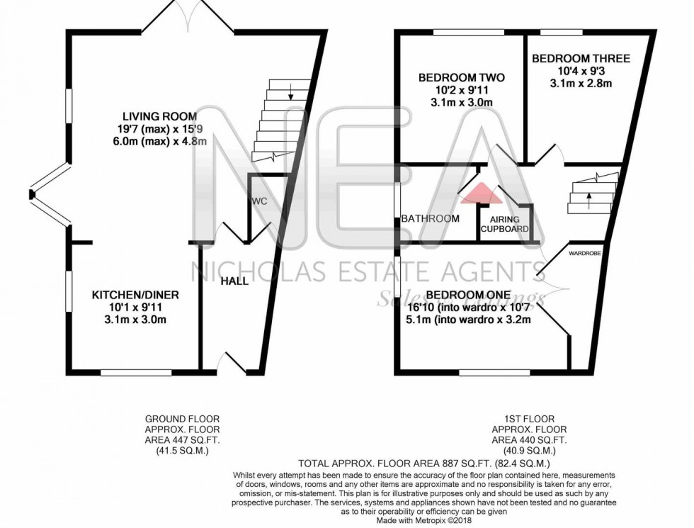 Floorplan for Evesham Road, Emmer Green, Reading