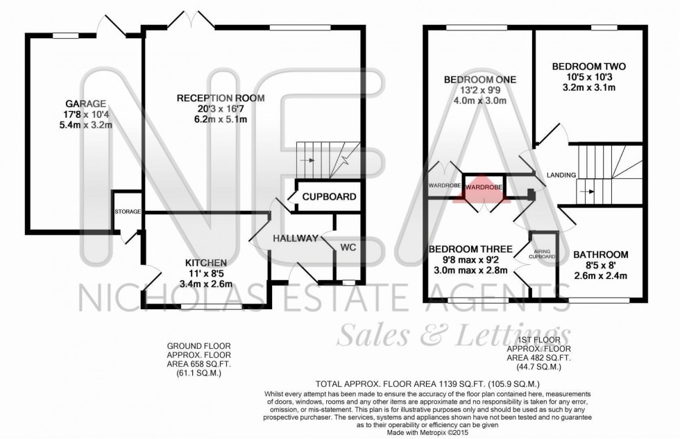 Floorplan for Harlech Avenue, Caversham Park Village, Reading