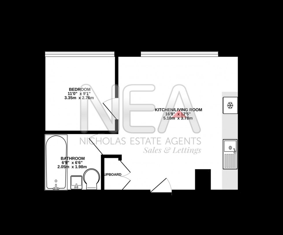 Floorplan for Hanover Place, Kings Road, Reading