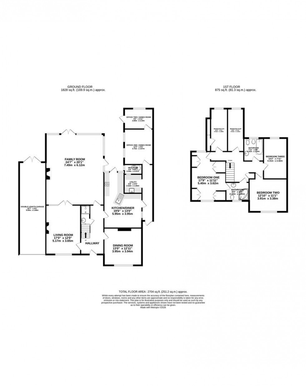 Floorplan for Beechview, Kidmore Road, Caversham, Reading