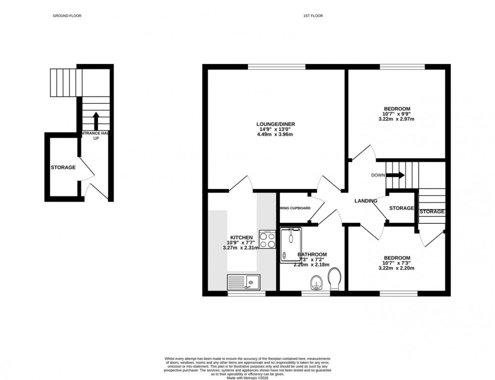 Floorplan for Unity Court, Emmer Green, Reading