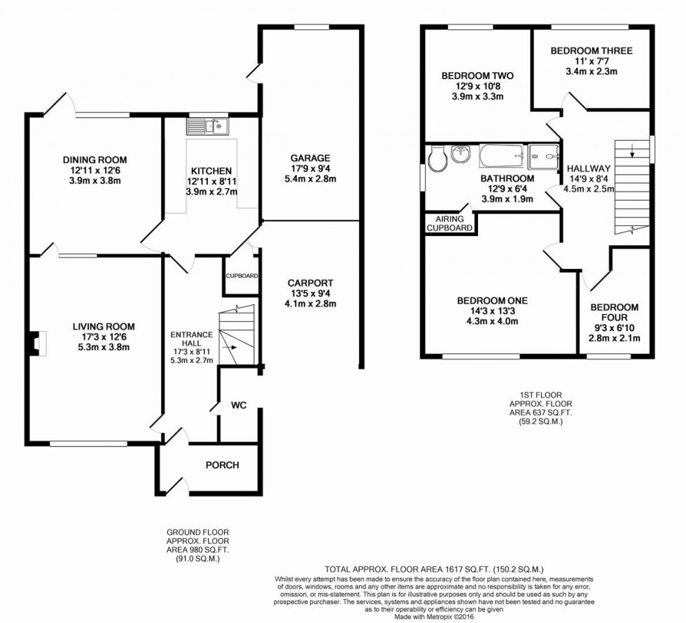 Floorplan for Micklands Road, Caversham, Berkshire