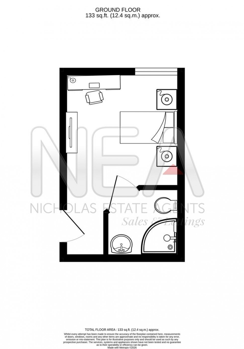 Floorplan for Oxford Road, Reading