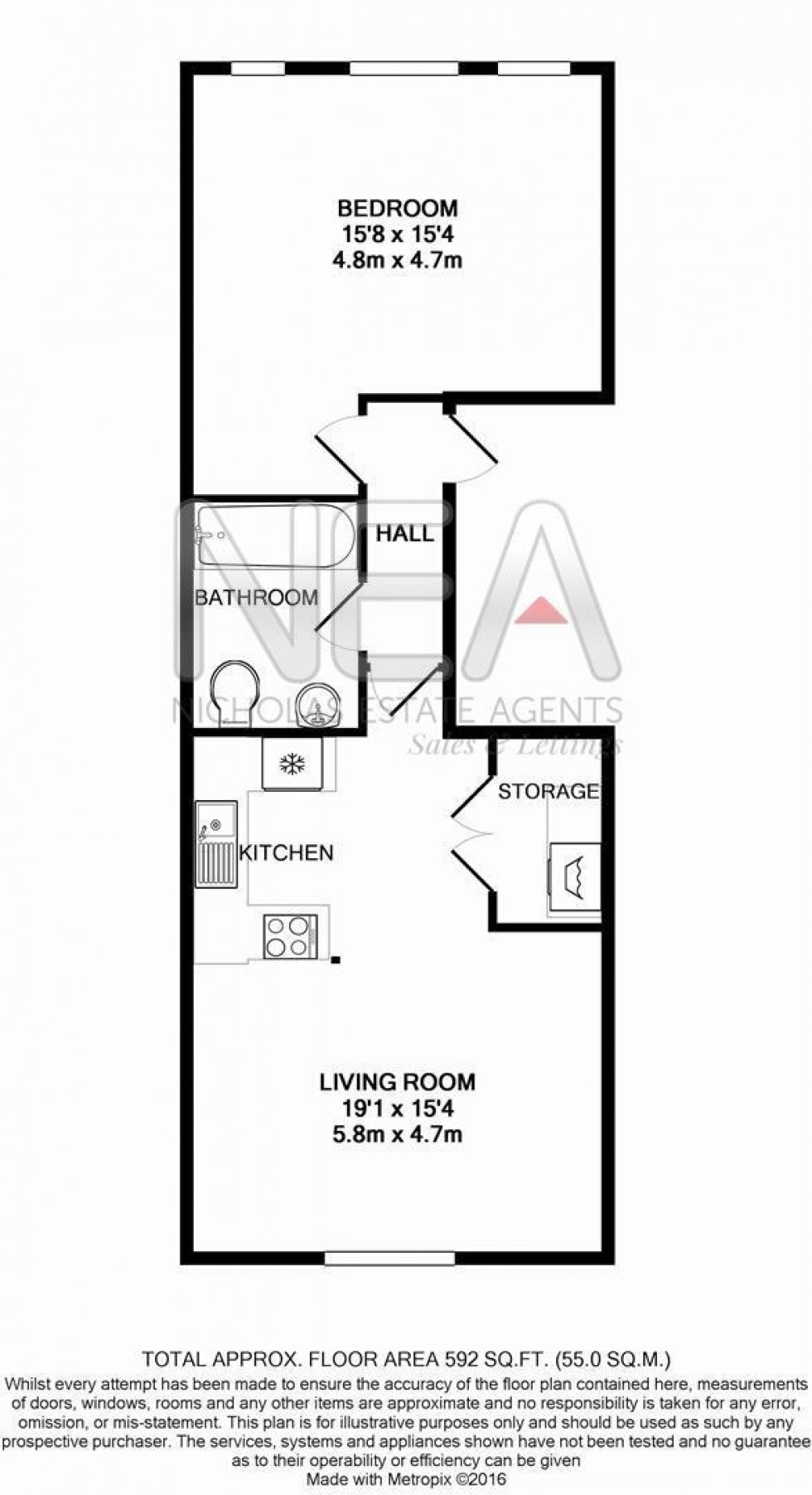 Floorplan for Prospect Street, Caversham, Reading
