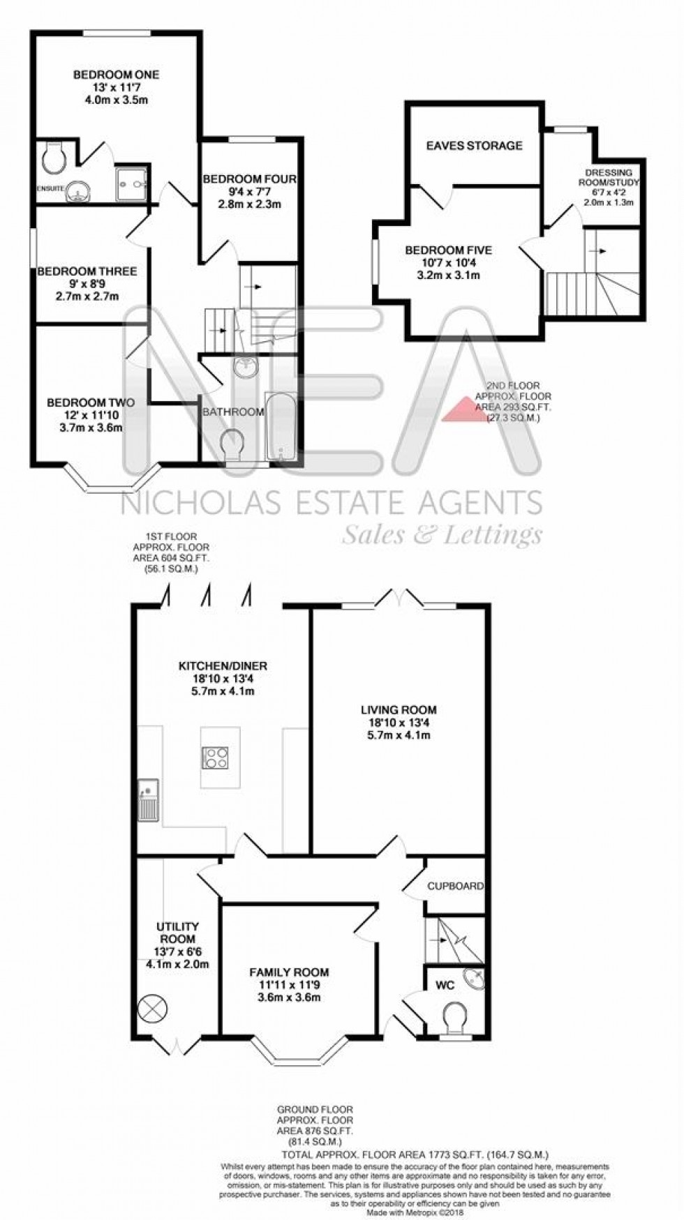 Floorplan for Buxton Avenue, Caversham Heights, Reading