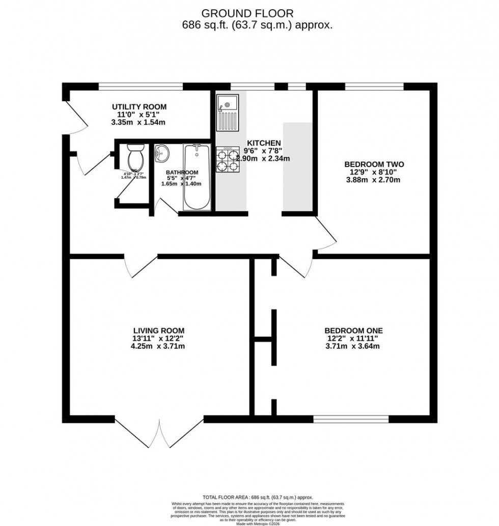 Floorplan for Elizabeth House, Gosbrook Road, Caversham, Reading
