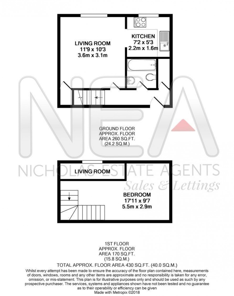 Floorplan for Rowe Court, Grovelands Road, Reading