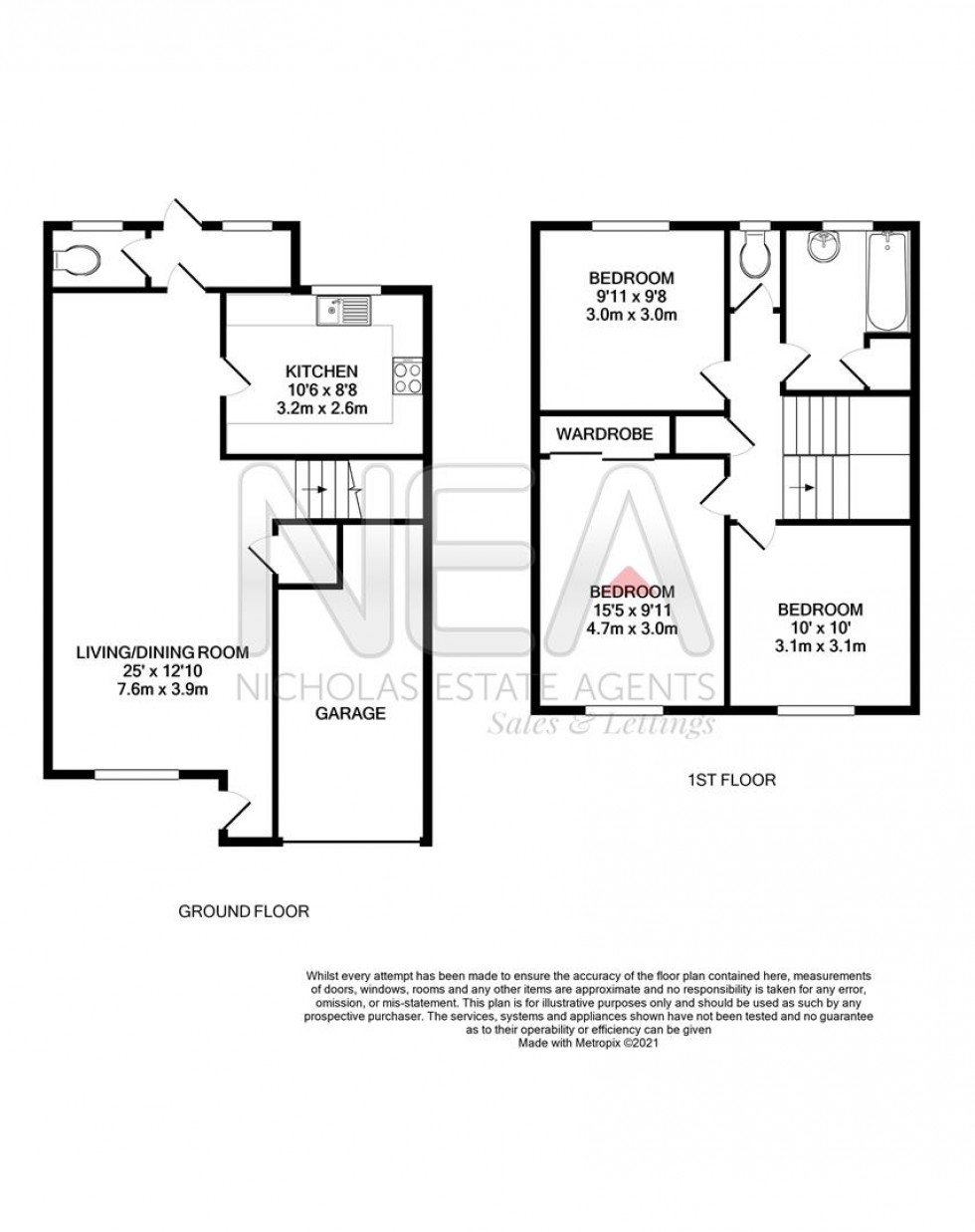 Floorplan for Whitby Green, Caversham Park Village, Reading