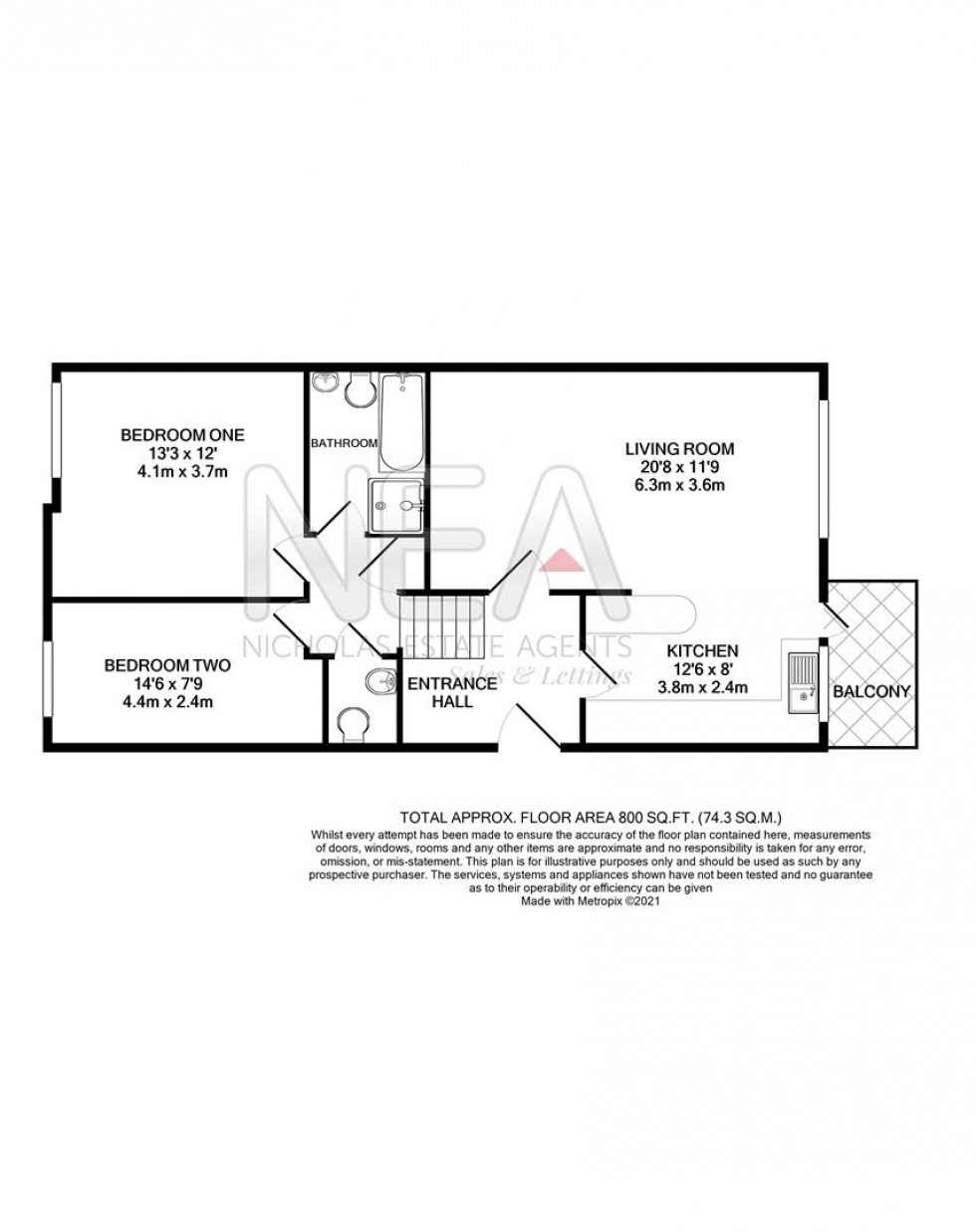 Floorplan for Riverside Court, Caversham, Reading
