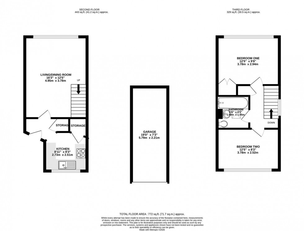 Floorplan for Prospect Street, Reading