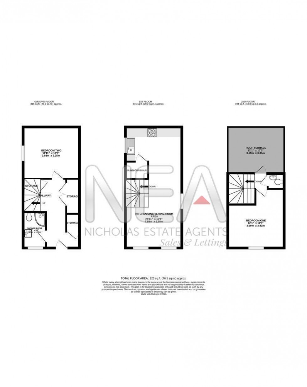 Floorplan for Oxford Street, Caversham, Reading